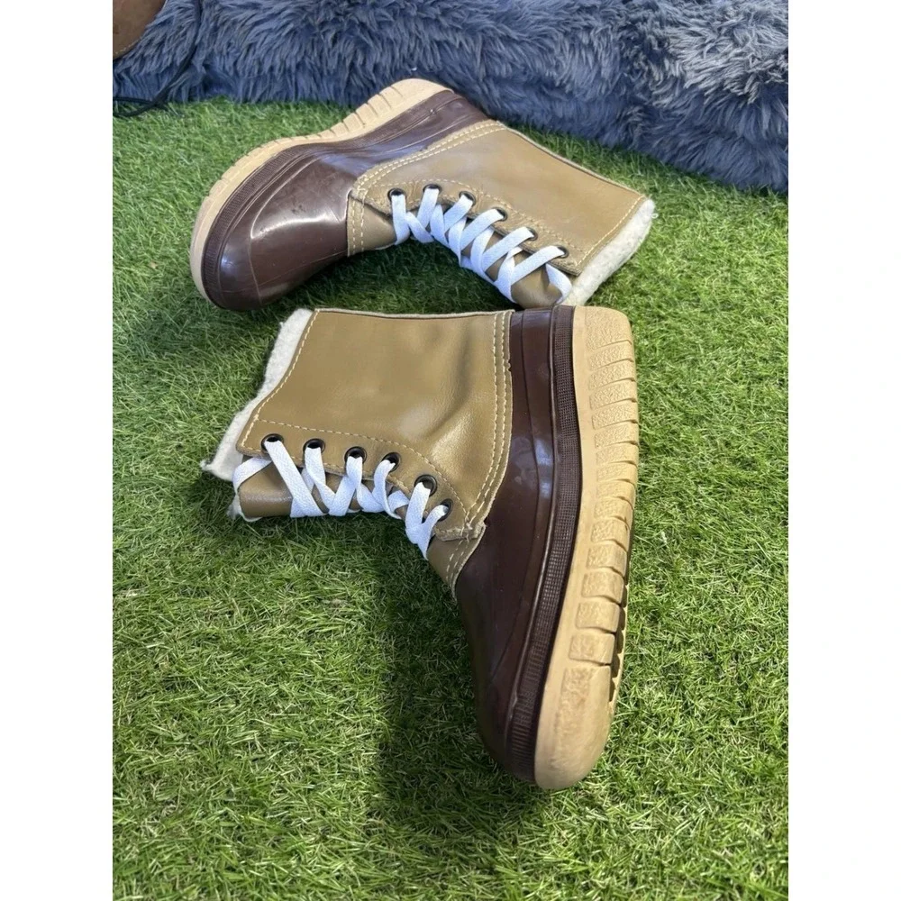 Snow Master Canada Mens Lace Up Wool Lined Winter Snow Boots Size 6